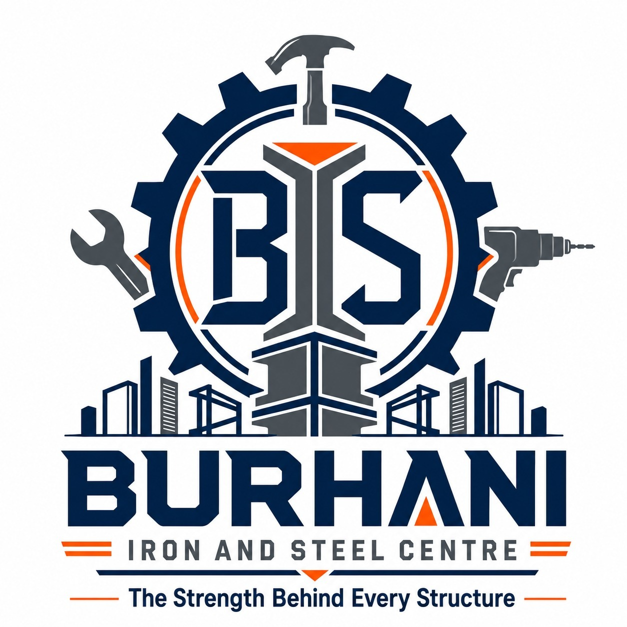 Burhani Iron and Steel Centre Logo